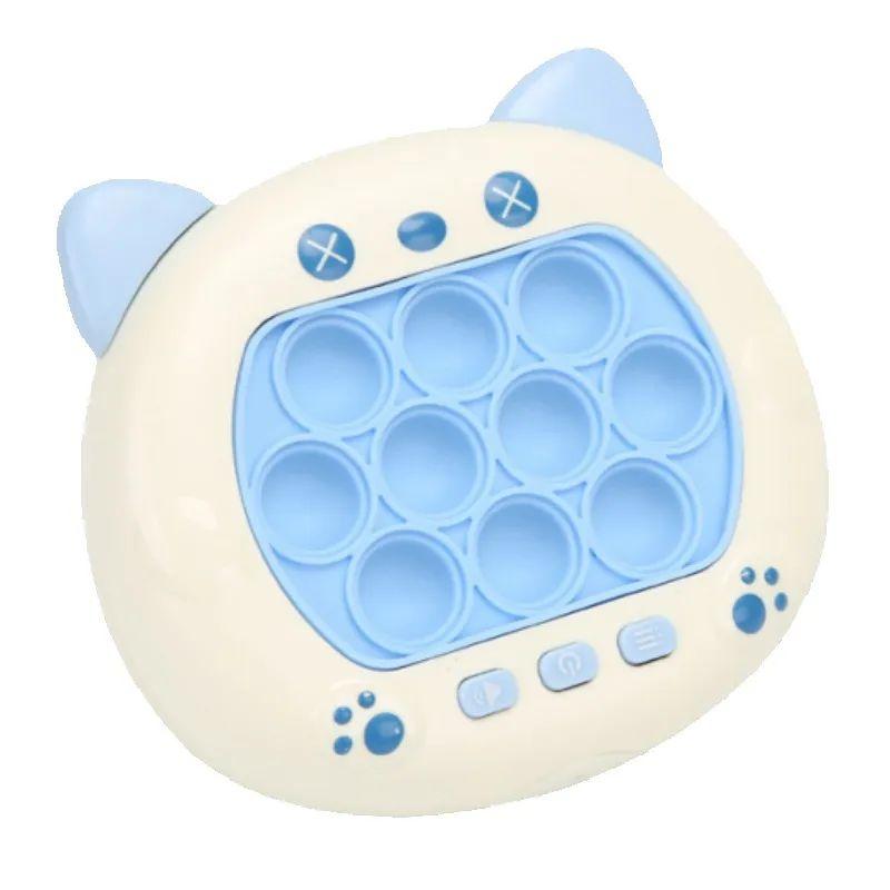 Pop Light Fidget Game Quick Push Bubble Game Uchwyt Zabawki Chłopcy i dziewczęta Zabawki antystresowe z automatem do gier LED Łagodzą zabawki stresowe