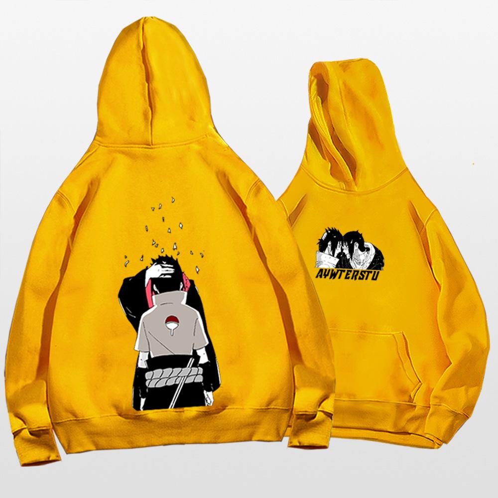 Naruto hooded sweater men and women spring and autumn teenagers student trendy brand Japanese animation loose shoulder jacket