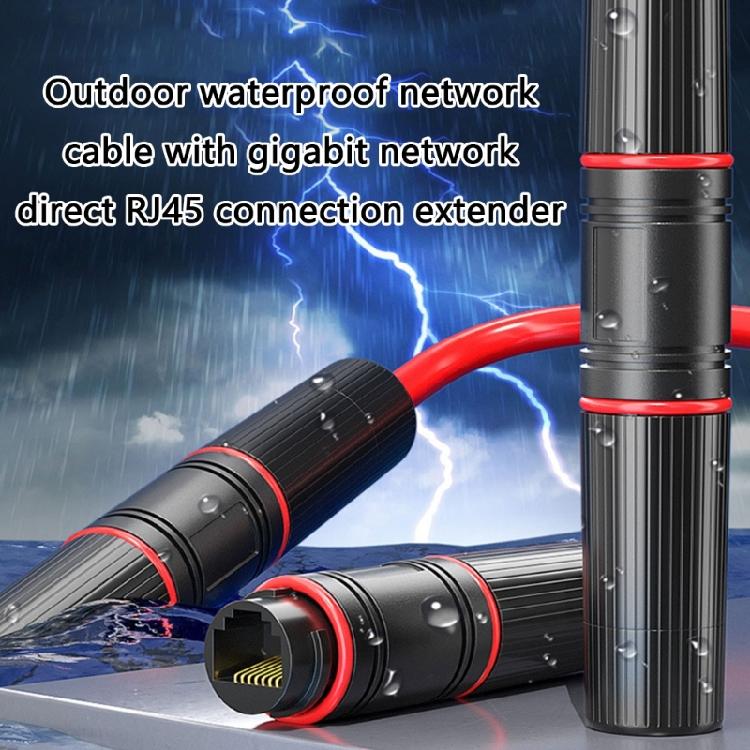 Easy Installation RJ45 Coupler Waterproof RJ45 Extender for Gigabit Networking with POE and Shielding Function