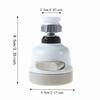 White Anti-splash Tap Water Filter Nozzle  Household Tap Water Filtration and Pressurization