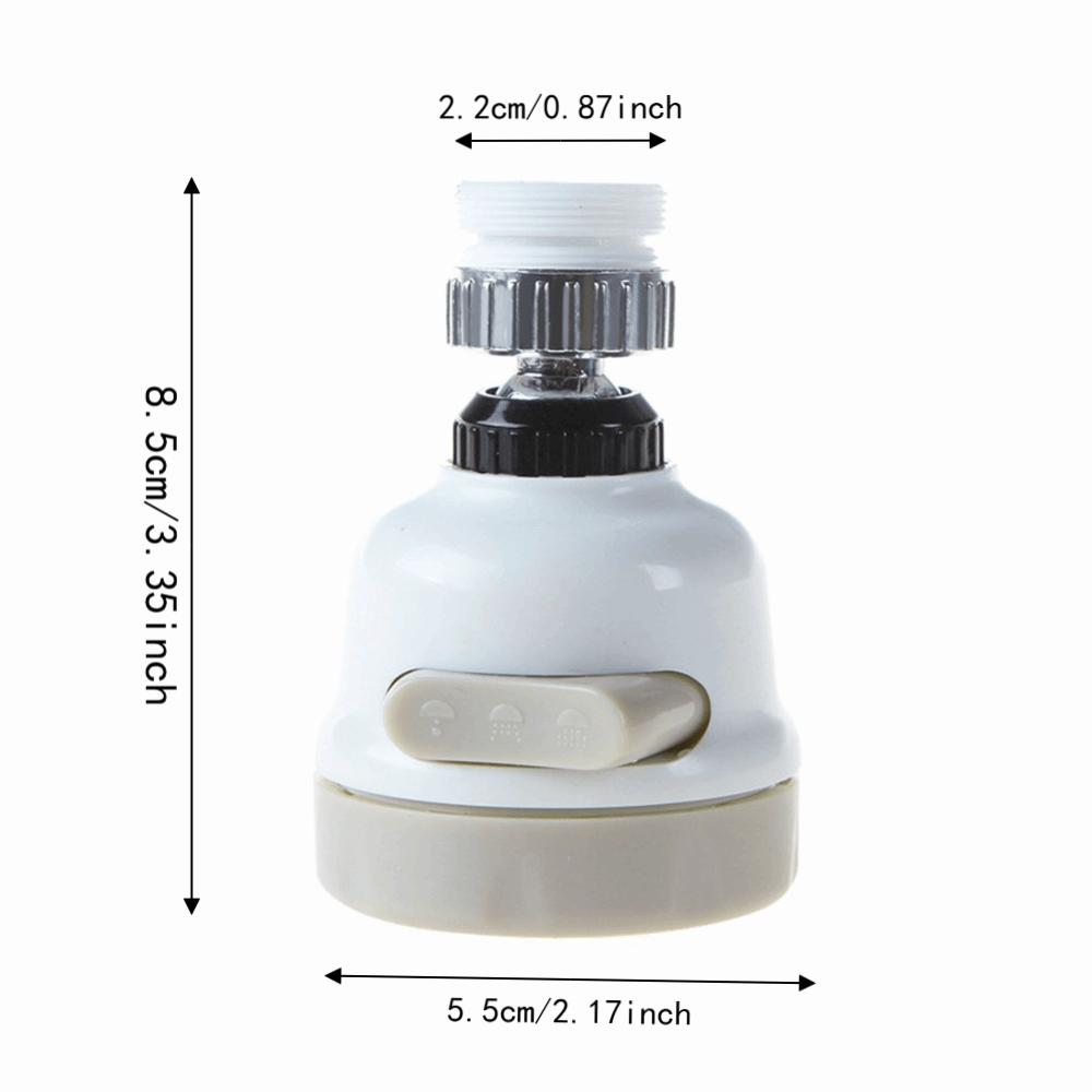 White Anti-splash Tap Water Filter Nozzle Household Tap Water Filtration and Pressurization