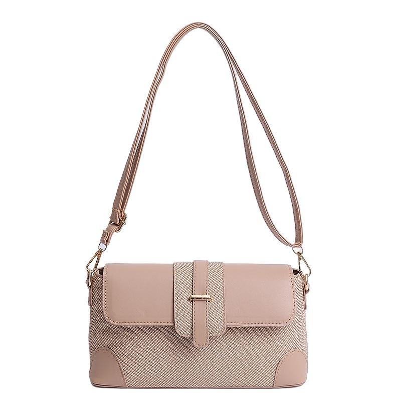 2025 New Retro Shoulder Bag Temperament Niche Splicing Fashion Personality Underarm Messenger Bag