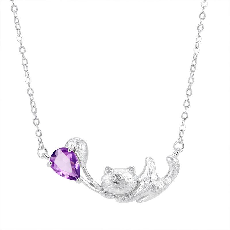 

Fashion S925 Sterling Silver Necklace Light Luxury Design Thin Chain Women Jewelry Gift 925 silver