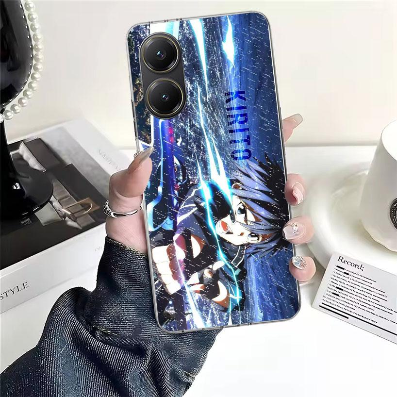 

Мягкий чехол для телефона Sword Art Online Кирито для Xiaomi Redmi 15C 15 13C 13 Poco X5 X6 X7 F7 Ultra M7 12C 12 10 10C 9C 9A 9T 9 Fundas Xiaomi Poco X6