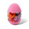 Bath Sensory Silicone Dinosaur Egg Cartoon Design Silicone Dinosaur Egg for Developing Motor Skills and Hand-eye Coordination