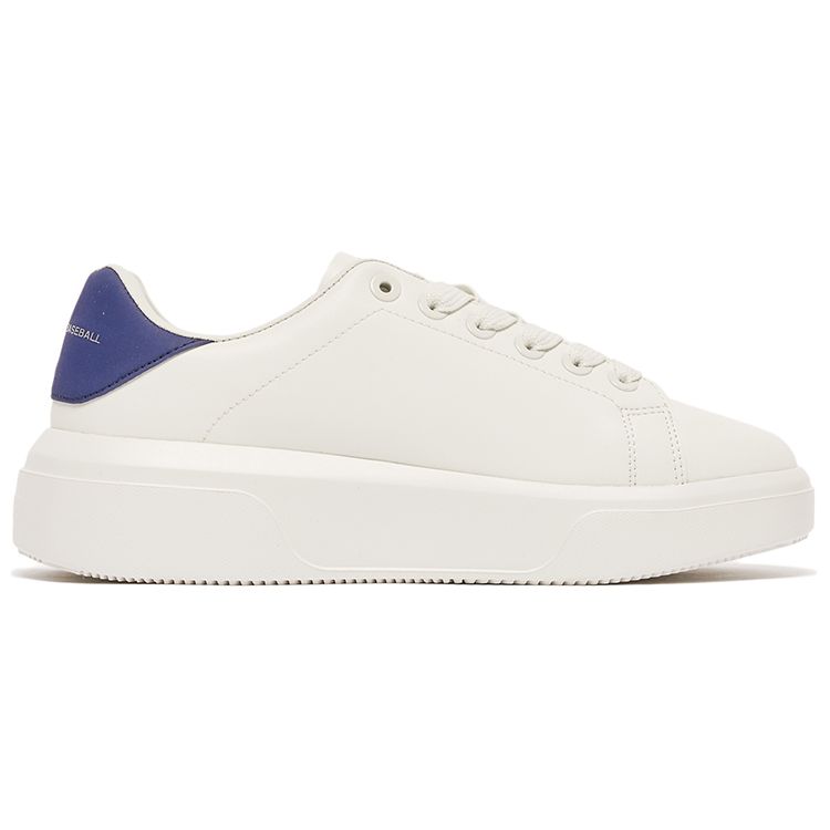 MLB Chunky Classic Synthetikleder Großer Aufdruck Rutschfest Stoßdämpfend Verschleißfest Niedrige Sneaker Unisex Sneaker Blau Weiß 3ASXXA11N-07INS