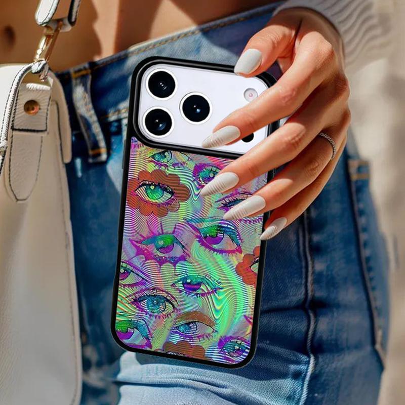 Eyes Pattern Phone Case For iPhone 17 Air 14 15 13 12 Max Cover For Apple 14 15 16 16e 11 Pro Max Plus