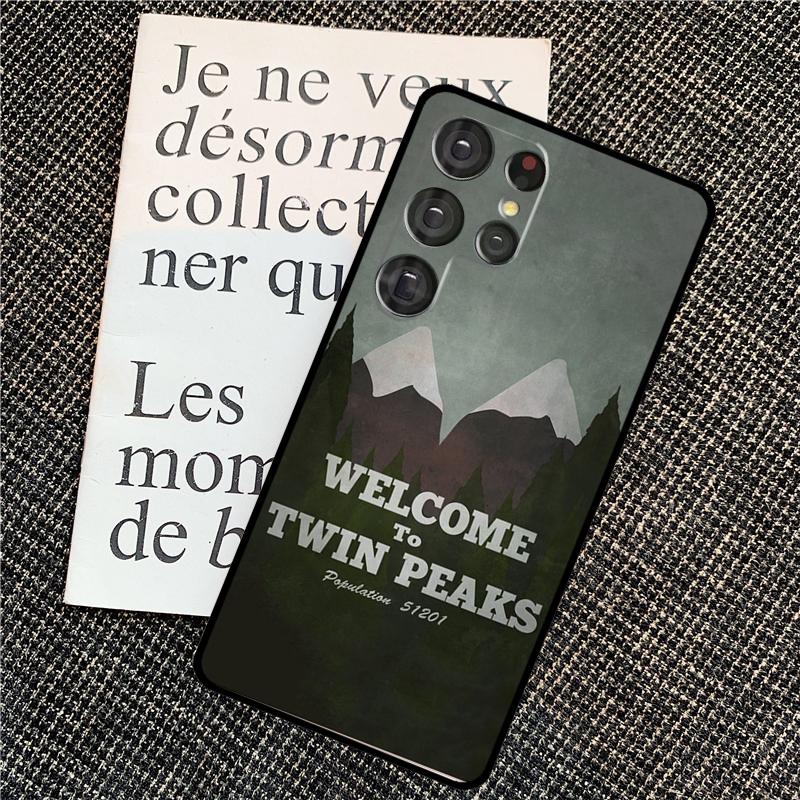 Welcome To Twin Peaks Cover For Samsung Galaxy S24 Ultra S22 S23 Plus S20 S21 FE S8 S9 S10 Note 10 20 Ultra Case