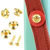 Strap Lock Buttons Set Strap Retainers for Guitars Bass Ukulele Metal Construction Silicone Straps Fastening System