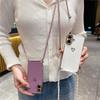 Crossbody Lanyard Cord Plating Love Heart Soft Case For For Iphone 16 15 14 Pro Max 13 12 11 XS XR 7 Plus Lens Protector Cover