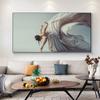 Elegant Dancing Girl Woman Canvas Painting Poster Ballerina Wall Art Print Decorative Picture Modern Living Room Home Decor Unframed