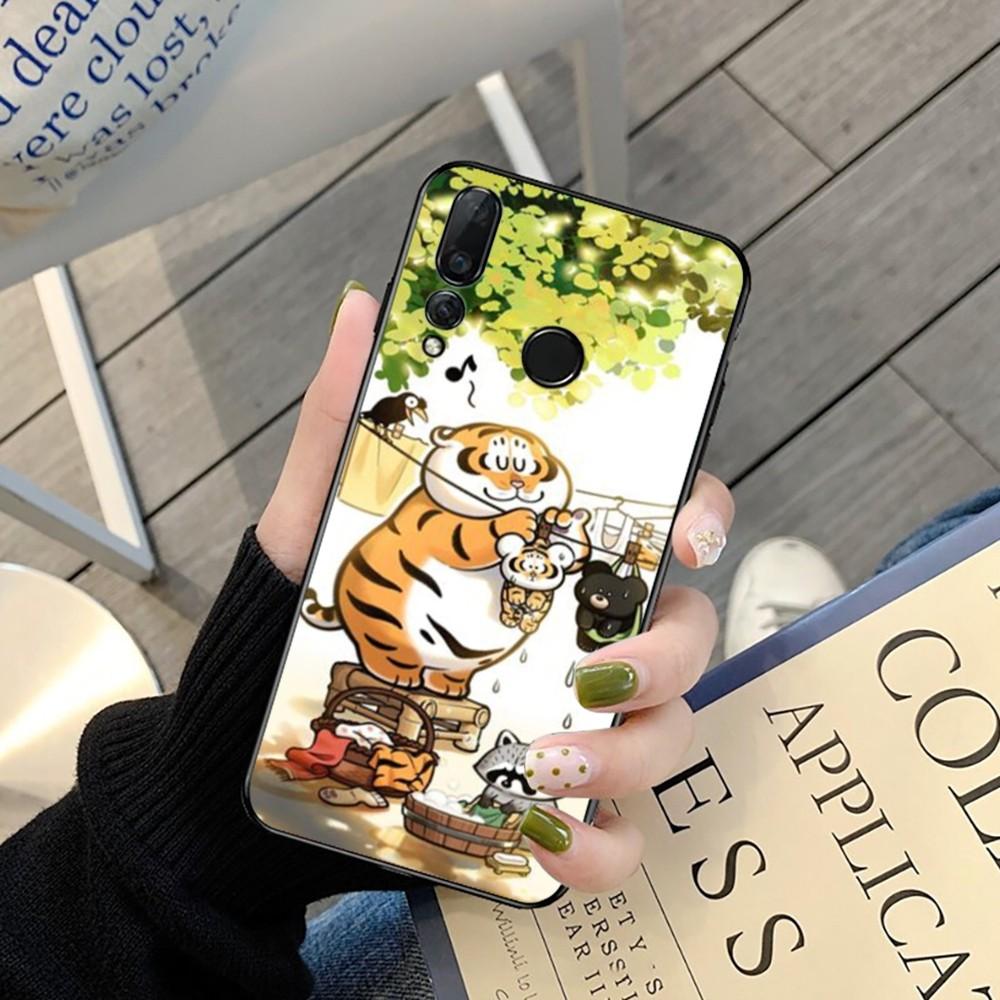 

милый Чехол для телефона Толстый Тигр Для Huawei Y9 6 7 5 Prime Enjoy 7s 7 8 plus 7a 9e 9plus 8E Lite Psmart Huawei Y7 2019