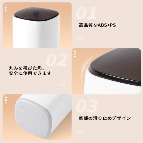 Kailund Toothpick Holder, One-Touch Toothpick Case, 4 Compartments, Cotton Swab Case with Lid, Toothpick Holder, Dustproof and Moisture-Proof, Stylish