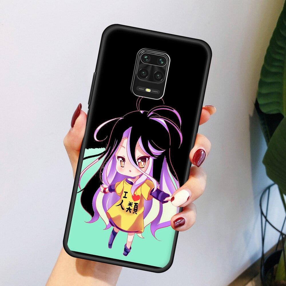 Anime NO GAME NO LIFE Pouzdro na telefon pro Xiaomi Redmi Note 8 11 10 Pro 10S 9S 9 9T 8T 9C 9A 8A 7 K40 Herní Silikonový Kryt