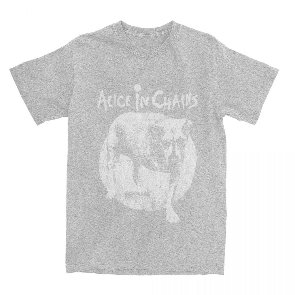 Men Women T Shirt Alice In Chains Rock Art Animal DOG T Shirts Hip Hop Summer Tee Shirt Y2K Basic Design Cotton Clothing Gift