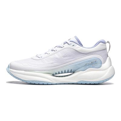 Li Ning Soft Cool Comfortable Versatile Thick Sole Height Increasing Wear Resistant Breathable Low Top Casual Shoes Women Sneaker White AGLU050-6