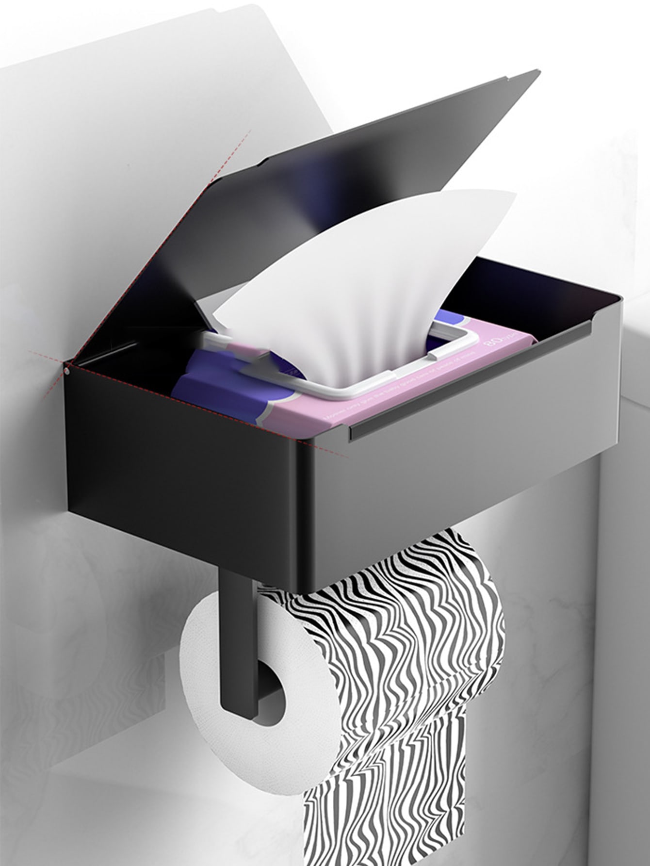 

Держатель для туалетной бумаги из нержавеющей стали, 1 шт., минималистичный настенный держатель для туалетной бумаги без перфорации для ванной комнаты