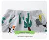 Boys' Summer Short Sleeve Set with Luminous Animal Print, Knit Cotton Sportswear