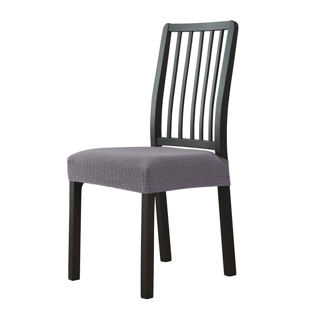 Elastischer Unifarbener Bedruckter Sitzbezug für Überwürfe für Esszimmerstuhl-Schutz Stuhlbezug Dick Stretch Stuhlhülle Kissen