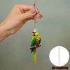 Colorful Macaw Shape 2D Acrylic Car Accessory Hanging Decors Macaw Vehicle Hanger for Vehicles Stylish & Eye Catching