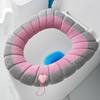 1/4Pcs Toilet Seat Covers Stretchable Thick Soft Padded Toilet Seat Warmer Cushion with Handle