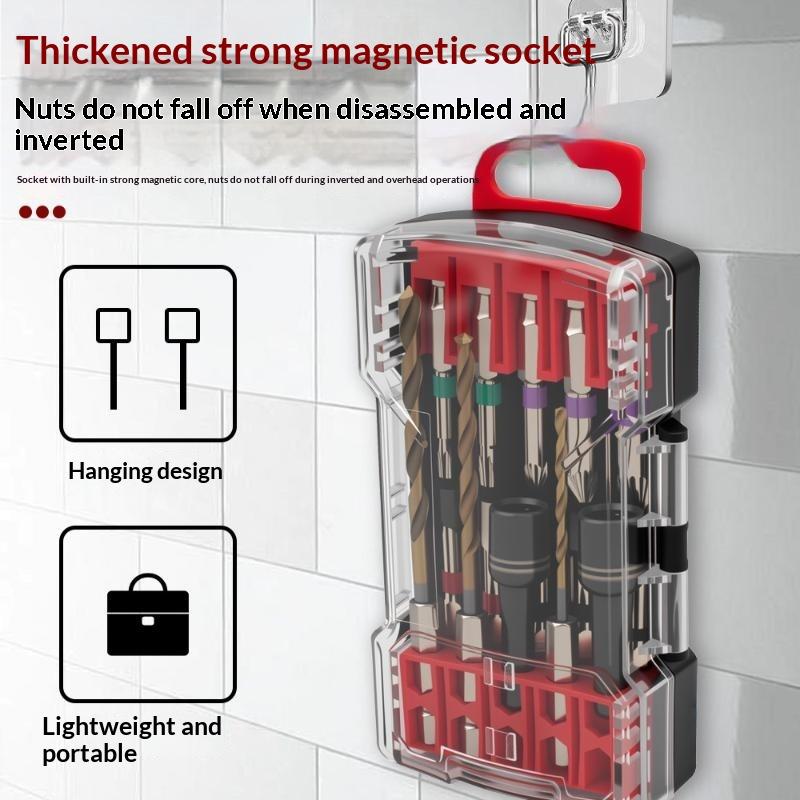 15PCS Impact Driver Bit Set Universal Magnetic Hex Shank Screwdriver Bits for Power Drill Multi-scenario Repair Use