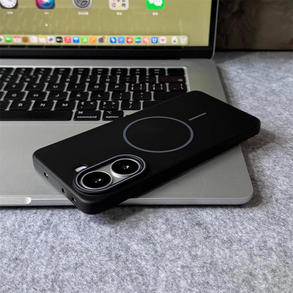 Ultra-thin Solid Color Matte Magnectic Case For Xiaomi POCO X7 Pro F7 F6 M6 F5 X5 X6  Ultra Wireless Charging Slim Hard PC Cover