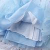 Frostprinsessklänning för flickor, Elsa Långärmad Baby Bomull Höstoutfit, Barnens Puffig Tyllklänning, Födelsedagsklänning