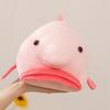 Ugly-Cute Blobfish Plush Toy Soft Stuffed Animal Pink Blobfish Plushie Funny Collectible Birthday Xmas Gift for Kids Home Decor