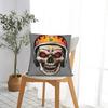 Black Grey Skull Face Día De Los Muertos Pillowcases Vintage Pillow Case For Couch Sofa Bedroom Soft Pillow Cover
