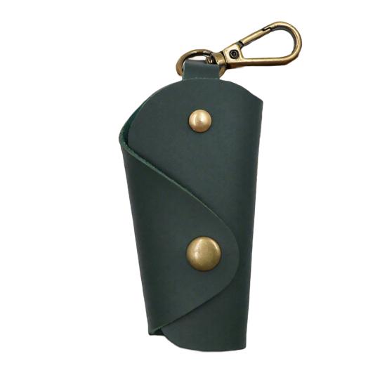 Car Keychain Box Foldable Design Prevents Scratches Handmade Imitation Leather Key Bag Key Organizer