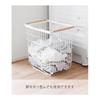 Yamazaki Jitsugyo (Yamazaki) Folding Laundry Basket with Legs, White W41 X D31.7 X H41.5cm (when the Legs Are Folded) Tosca Laundry Basket Reduces