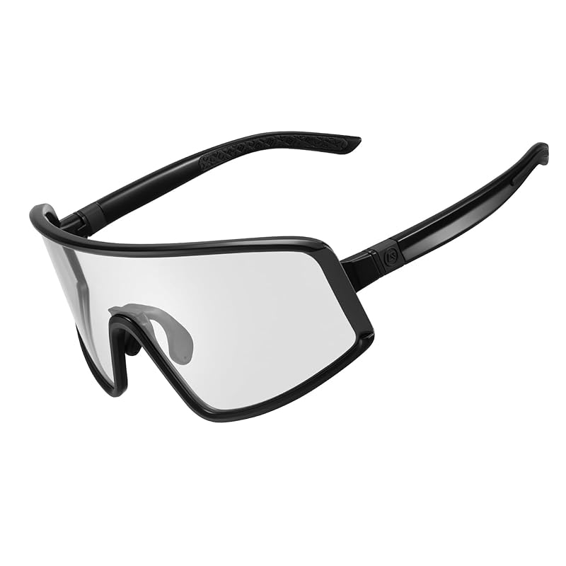 Rockbros Photochromic Sunglasses, Sports Sunglasses, UV400 Protection, Anti-Fog, Cycling, Road Bike, Sports Eyewear, Ultra Lightweight (26g), 5-Second