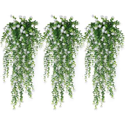 Artificial Plants Plastic Eucalyptus Camellia Wedding Garden Home Outdoor Decoration UV Protection Festival DIY Gift Decoration