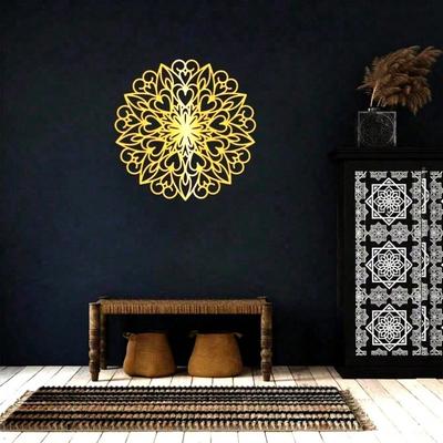 Modern Metal Mandala Wall Art Waterproof Rustproof Home Decor Large Living Room Bedroom Bathroom Decoration Unique Gift