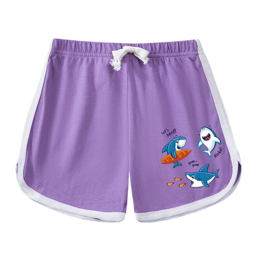 Baby Shark Boys & Girls Cotton Summer Set 2025: Cartoon Short Sleeve T-shirt & Shorts Two-Piece