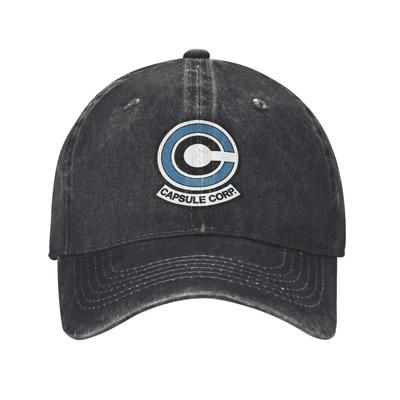 Capsule Corp Baseball Caps Vintage Distressed Washed Snapback Cap Men Women Outdoor Running Golf Adjustable Fit Caps Hat