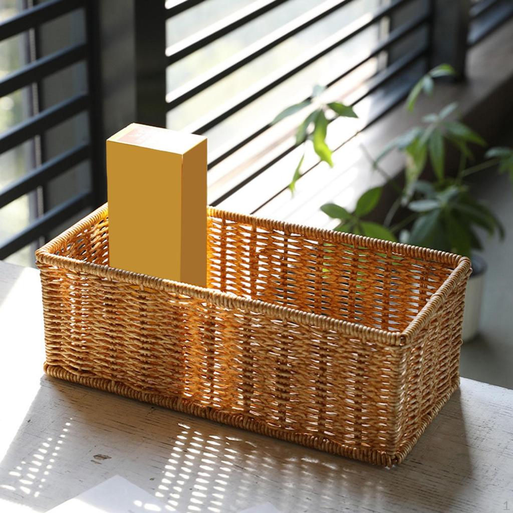 Elegante Cesto Contenitore in Rattan per l'Organizzazione della Casa