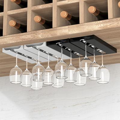 2 Stücke Küchenschrank Kostenloser Stanzhalter Weinglasregal Multifunktionsklassifizierung Stemware Cup Organizer Hängehalter Regal