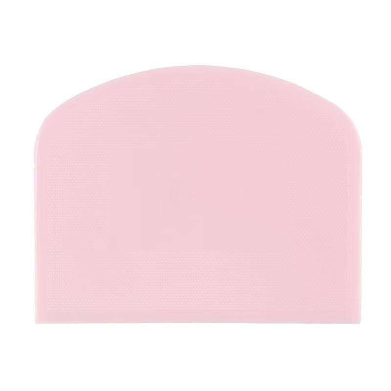 

Multifunctional Kitchen Dough Scraper Food-Grade PE Flexible Tool for Cutting Dough Scraping Cream – Ideal for Cake Baking 2pcs рожевий