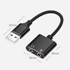 USB To 3.5mm Audios Adapter USB External Sound Card With High Sensitivity Microphone Support And Real Time Monitoring