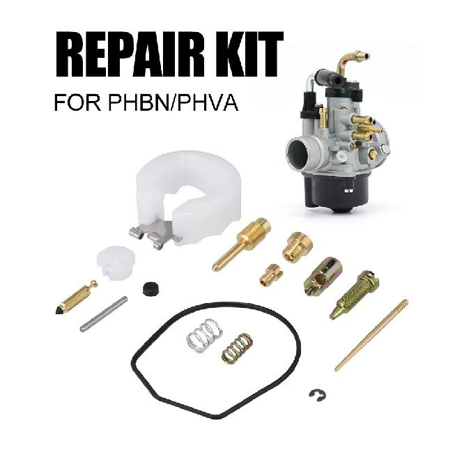 ZSDTRP Dellorto PHBN PHVA CarburetorCarburetor Repair Rebuild Kit Main jet Air Mixture Screw Replacement Parts