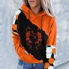 Women's Casual Fashion 2022 Halloween Print Long Sleeve Pullover Hooded Top