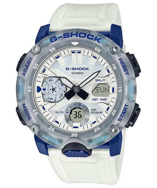 

Casio Men s Resin 200M Water Resistant Digital Shock Resistant Quartz Watch GA-2000HC-7A белый