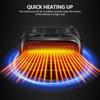 12V/24V Universal Car Heater Electric Quiet Vehicle 360 Degree Adjustable Small Space Thermostat 2 Level Temperature Car Heater