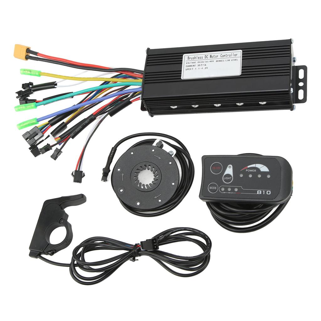 Bicycle Brushless Motor Controller Kit Sine Wave Lithium Power Assisted Retrofit Accessories with Throttle 30A