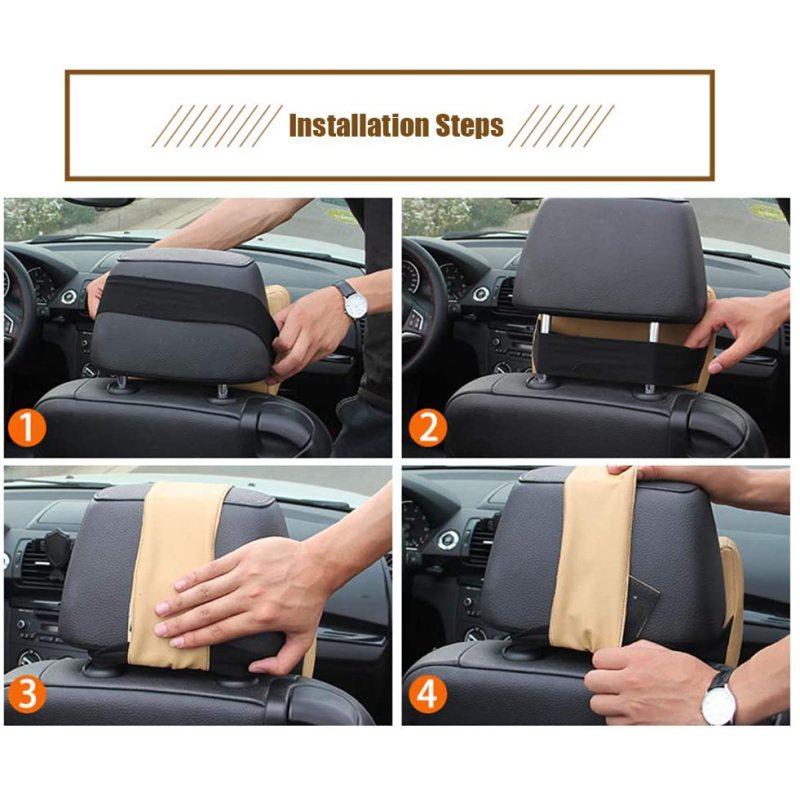 Hlavová opěrka autosedačky Polštář opěrky krku Ergonomický polštářek na krk do auta Odolná paměťová pěna Krk autosedačky