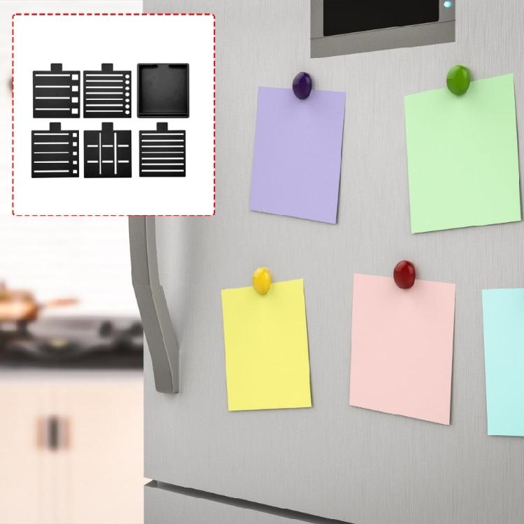 Sticky Note Holder Set Dispenser with Line Drawing Template Storage Container Memo Pad Holder with 5 Stencils