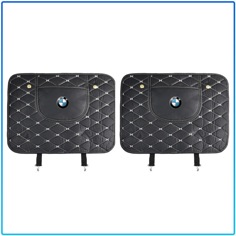 Car Anti-kick Pad Interior Pu Leather Auto Seat Back Protector Pads For BMW M Performance 1 3 5 7 Series M3 M4 M5 M6 X1 X3 X5 X6 X7 E30 E34 E36 E39 E4