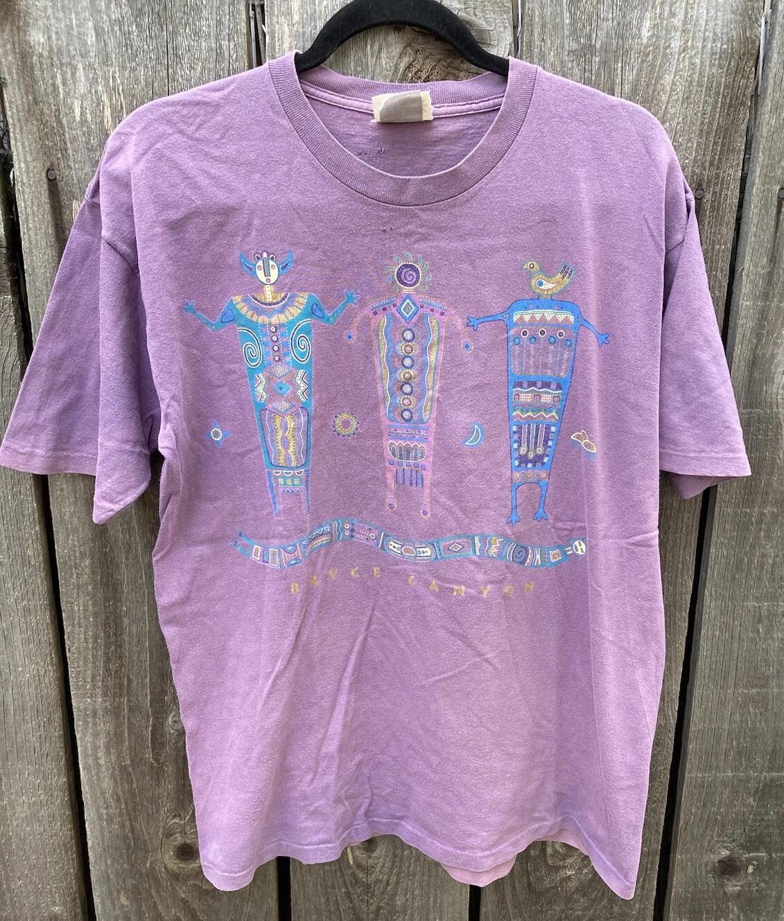 

Men s VTG Fred Harvey Trading Co Purple Bryce Canyon T-Shirt M Crew USA Utah Sun S